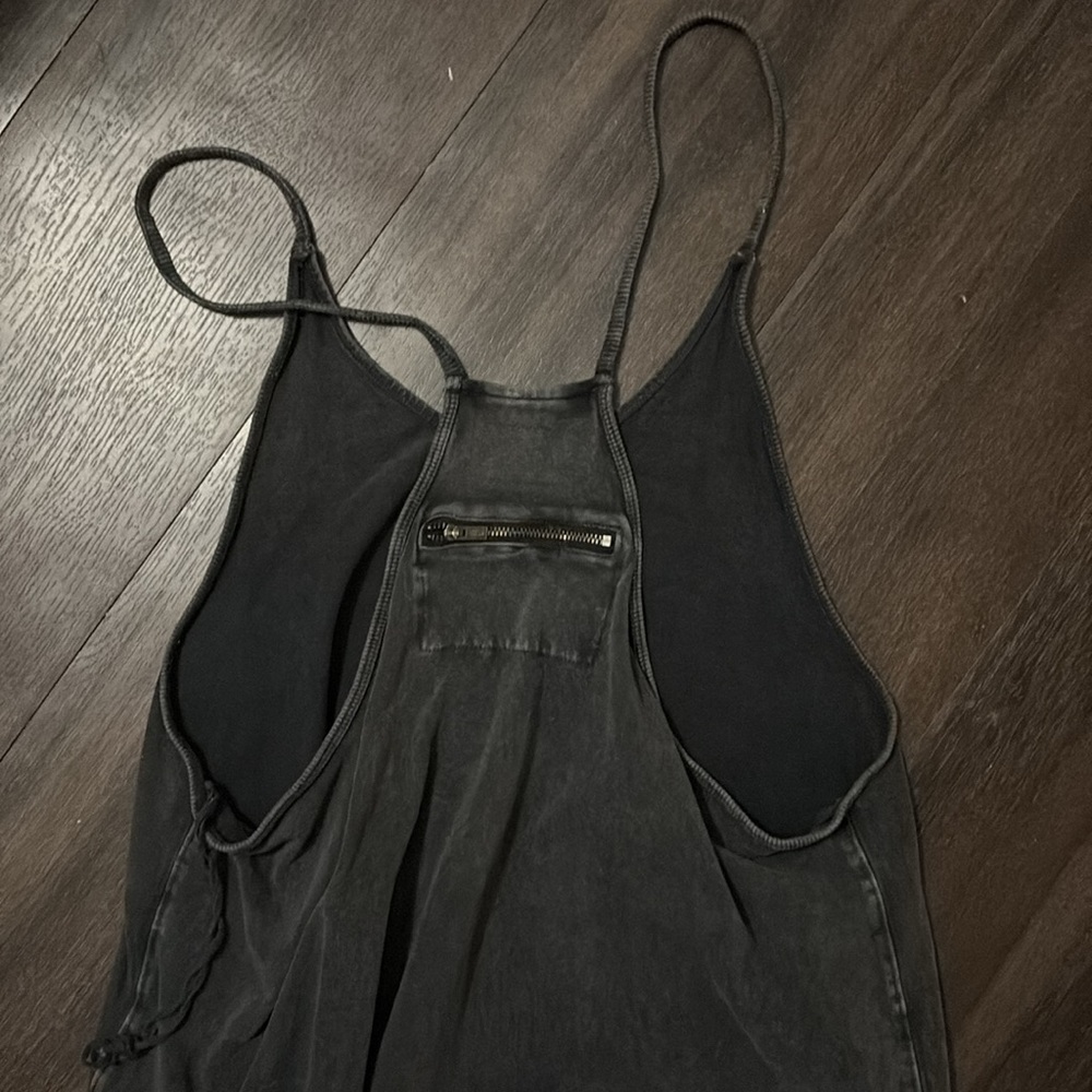 Free People Washed Charcoal Scoop-Neck Jumpsuit - Picture 13 of 14
